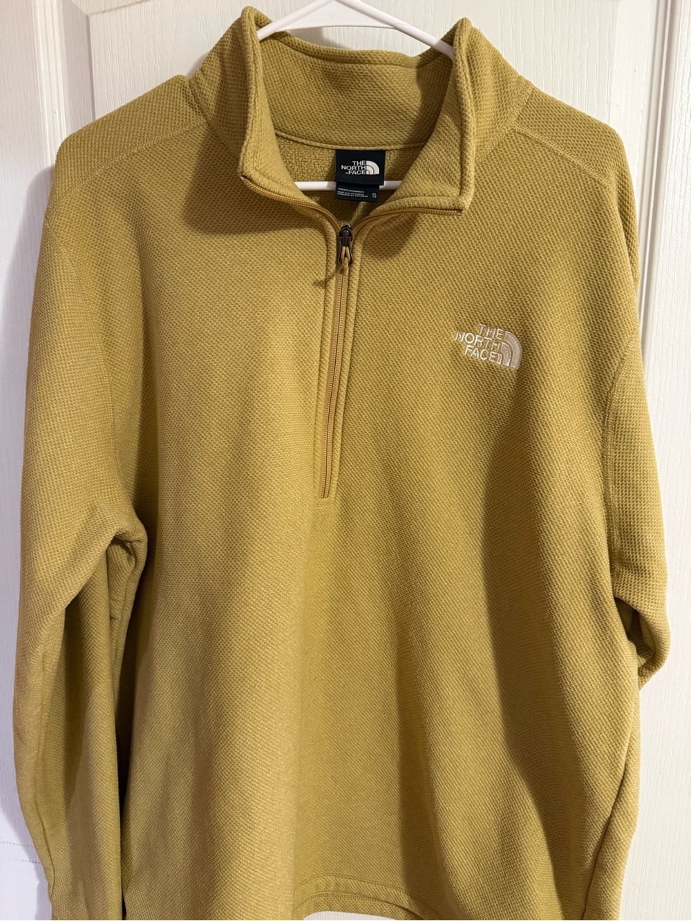 The North Face Men’s Quarter-Zip Fleece Pullover - Mustard Yellow